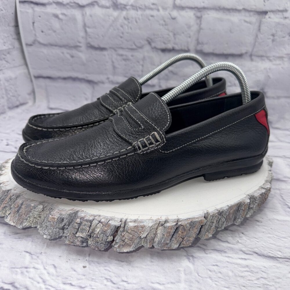 Footjoy Club Penny Loafer Men's 8 M Black Leather Casual Slip On Shoes 79047